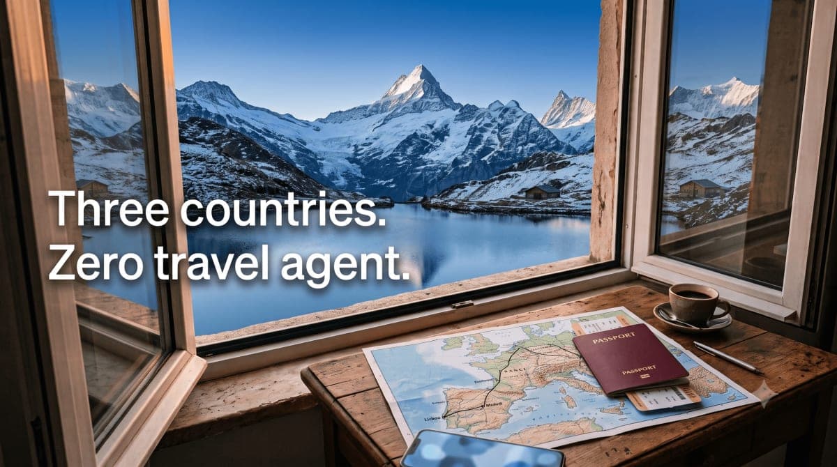 Multi-country trip planning with AI in 2026: Lisbon to Madrid to Paris route without a travel agent