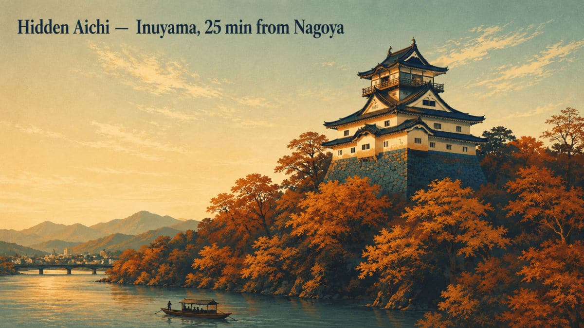 Inuyama Castle near Nagoya — one of five original Japanese castles, a Hidden Aichi day trip
