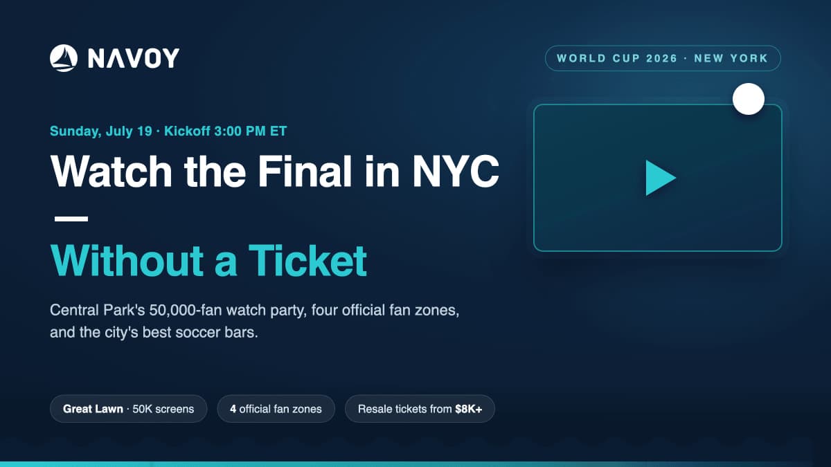Where to watch the 2026 World Cup final in NYC without a ticket, led by Central Park's free 50,000-fan Great Lawn watch party